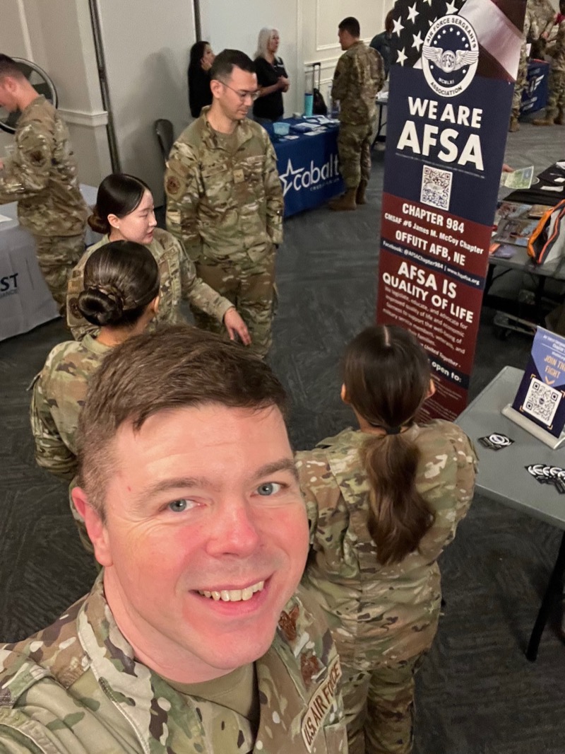 Kearny at a military ceremony